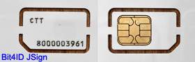 Bit4ID JSign smartcard sample