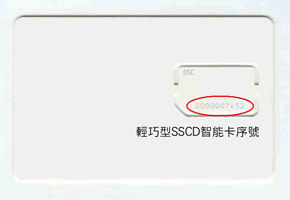 智能卡正面具卡號樣式